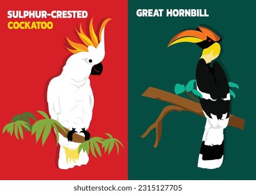 Animal vector illustration in colorful