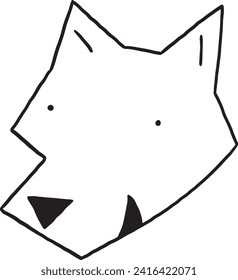 animal vector illustration dog black