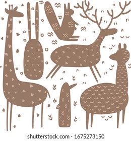 Animal vector illustration. Graphic design elements for your logotype and identety