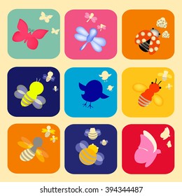 Animal Vector illustration Icon Set