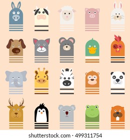 Animal Vector illustration Icon Setpet