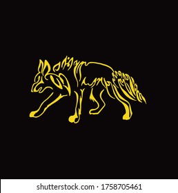 animal vector from Javanese script