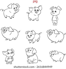 Animal Vector Line Art Illustration 