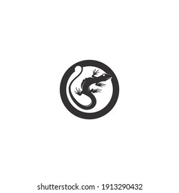 animal vector lizard salamander gecko crocodile and reptiles design logo