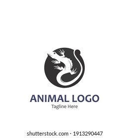 animal vector lizard salamander gecko crocodile and reptiles design logo