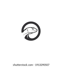 animal vector lizard salamander gecko crocodile and reptiles design logo