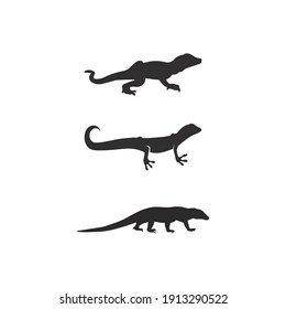 animal vector lizard salamander gecko crocodile and reptiles design logo