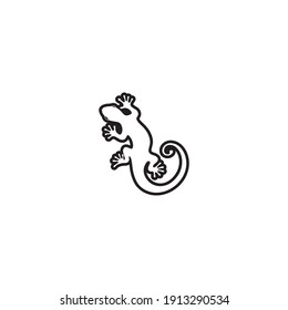 animal vector lizard salamander gecko crocodile and reptiles design logo
