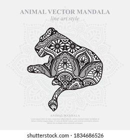 Animal Vector Mandala Line Art Style