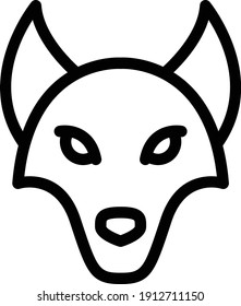 animal vector thin line icon
