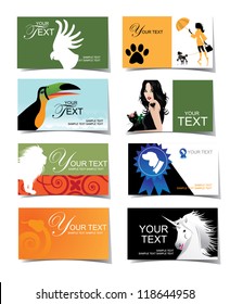 Animal and Veterinary Business Card and Icon Set
