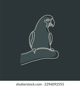 animal vintage line art with dark background
