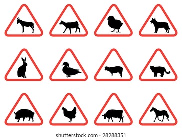 animal warning signs