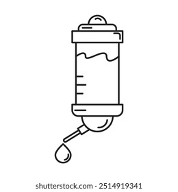 Animal water dispenser icon vector on white background