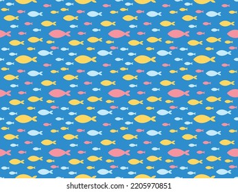 animal watercolor sea underwater pattern seamless background ocean ornament vector cartoon character