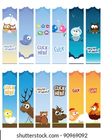 animal web banners