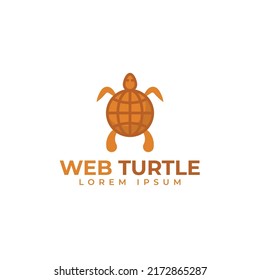 plantilla de logotipo creativo para tortugas de tela de tela animal