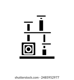 Animal Welfare Playground Filled Icon Vector Illustration