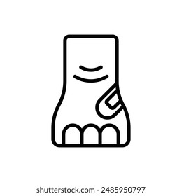 Animal Welfare Treatment Outline Icon Vector Illustration