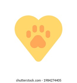 Animal welfare vector flat color icon. Pet health care. Vet service. Green movement. Ecology and environmental protection. Cartoon style clip art for mobile app. Isolated RGB illustration