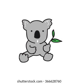 Animal wild Koala cartoon drawing