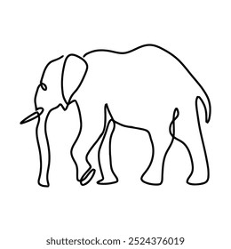 Animal wild life illustration design art hand drawing mono line monochrome vector icon logo decorative