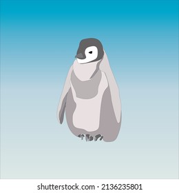 naturaleza vectorial salvaje animal bebé de invierno