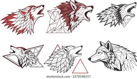 animal, wildlife, fox, wild, illustration, nature, vector, design, symbol, face, head, isolated, art, graphic, mascot, icon, emblem, cartoon, background, zoo, logo, character, tattoo, abstract