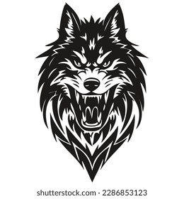 Animal wolf mascot logo for football, basketball, lacrosse, baseball, hockey , soccer team
