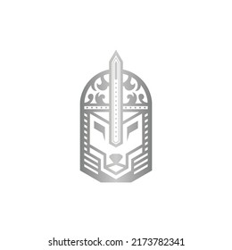 Animal Wolf Spartan Logo Design