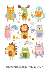 Animal Woodland Autumn Vector