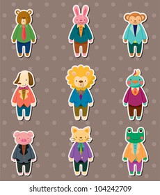 animal worker stickers