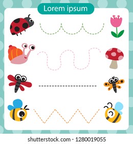 animal worksheet vector design