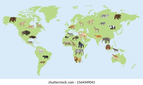 Wild Animals Chart Images, Stock Photos & Vectors | Shutterstock