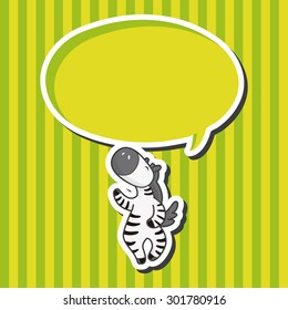 animal zebra cartoon theme elements
