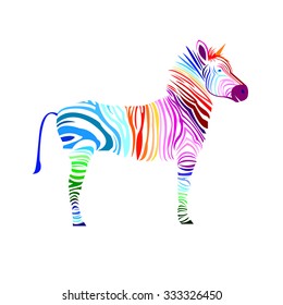 animal zebra vector illustration wild mammal white black zoo striped