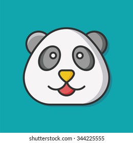 animal zoo panda icon