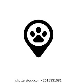 animal zoo pin icon vector	