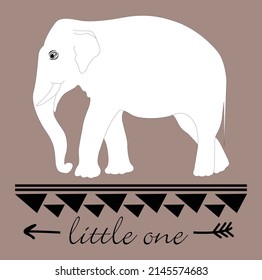 Animal Zoo Safari İndian Slogan Tshirt Print Design