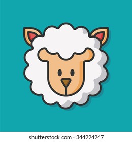 animal zoo sheep icon