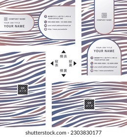 animal_business_card_template04. Edit elements such as titles and images according to the purpose, and use them in combination.