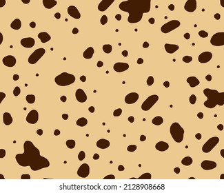 Animalistic brown seamless pattern. Abstract vector background.