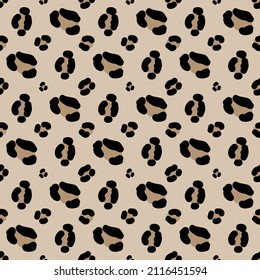 Animalistic pattern, brown leopard skin 