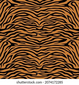 animalistic pattern with tiger stripes on brown background