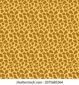 Piel de jirafa de patrón inoxidable, imitación de un patrón de jirafa sobre tela marrón naranja amarilla, diseño plano