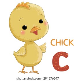 Animals ABC, letter C, Chick