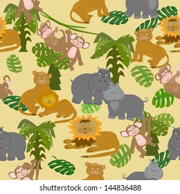 Animals of Africa seamless