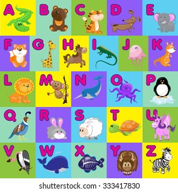 Set Abc Flash Cards Alphabet Kids Stock Vector (Royalty Free ...