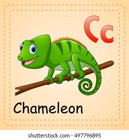 Animals alphabet: C is for Chameleon 