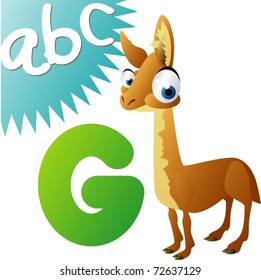 animals alphabet: G is for Guanaco